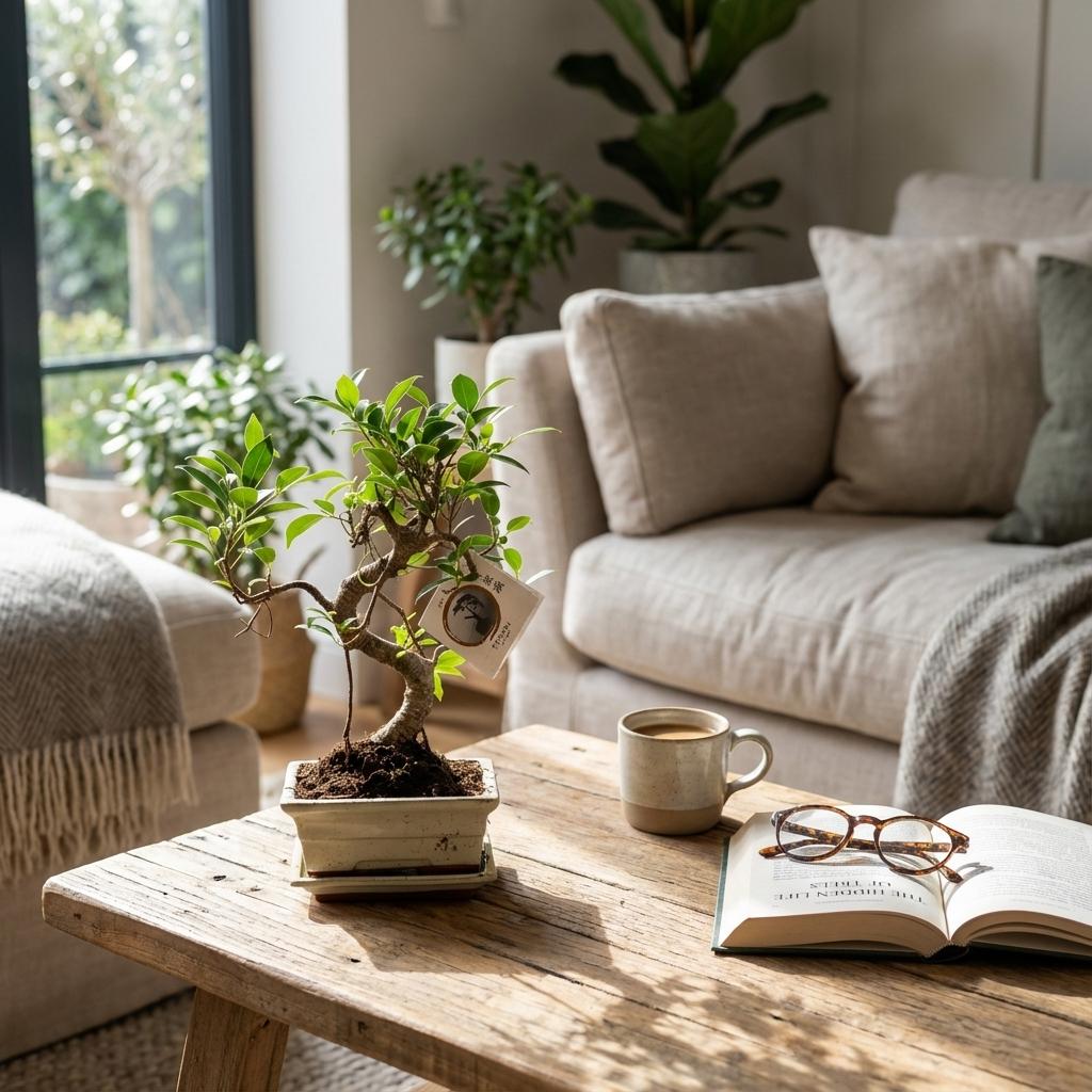 Livraison plante Arbre bonsaï et pot en céramique