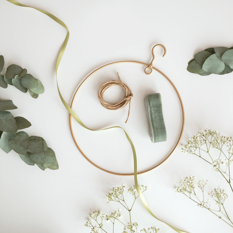 Livraison plante Couronne DIY fleurs séchées - Eucalyptus