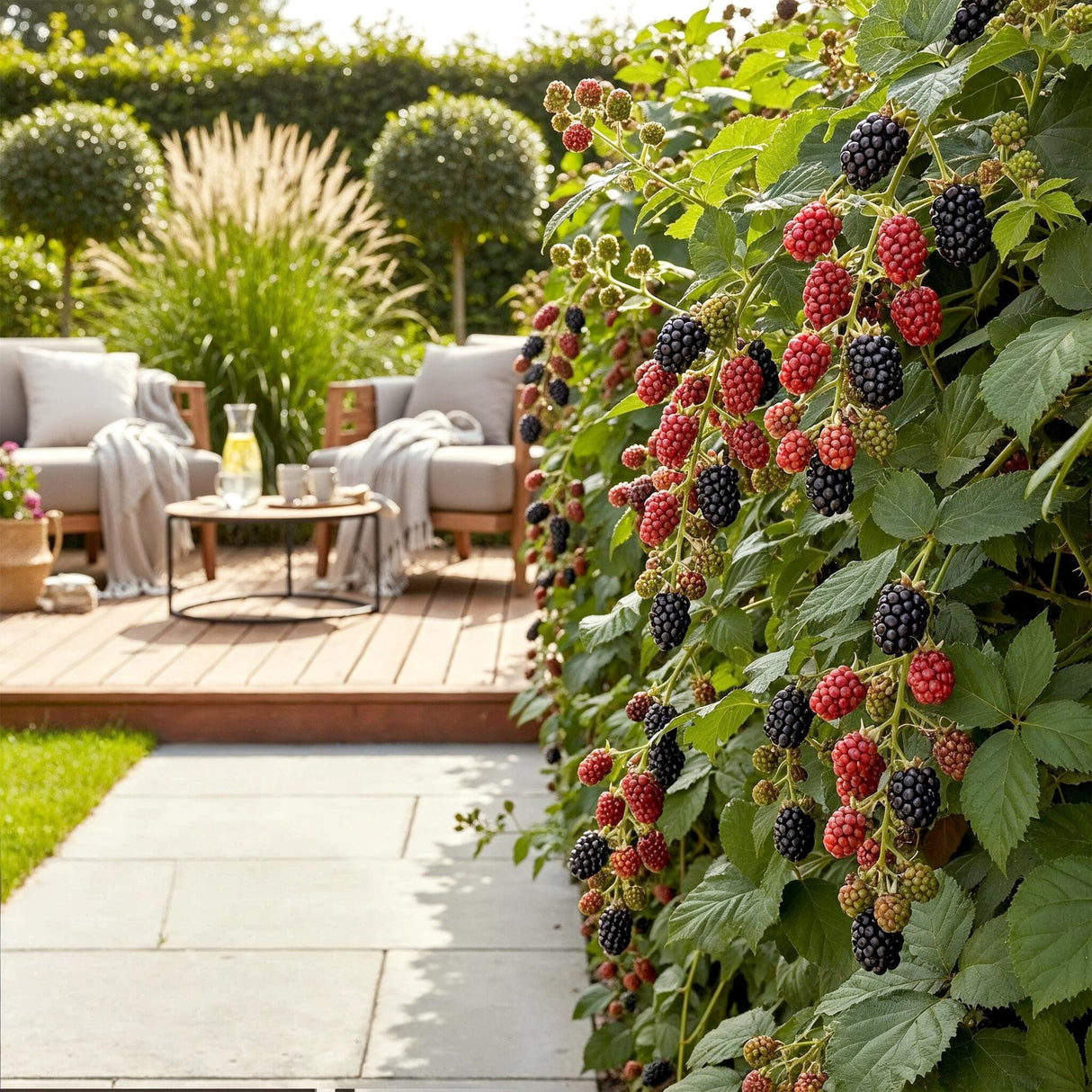 Livraison plante Mûrier Thornfree – Lot de 6 – Pot 9 cm