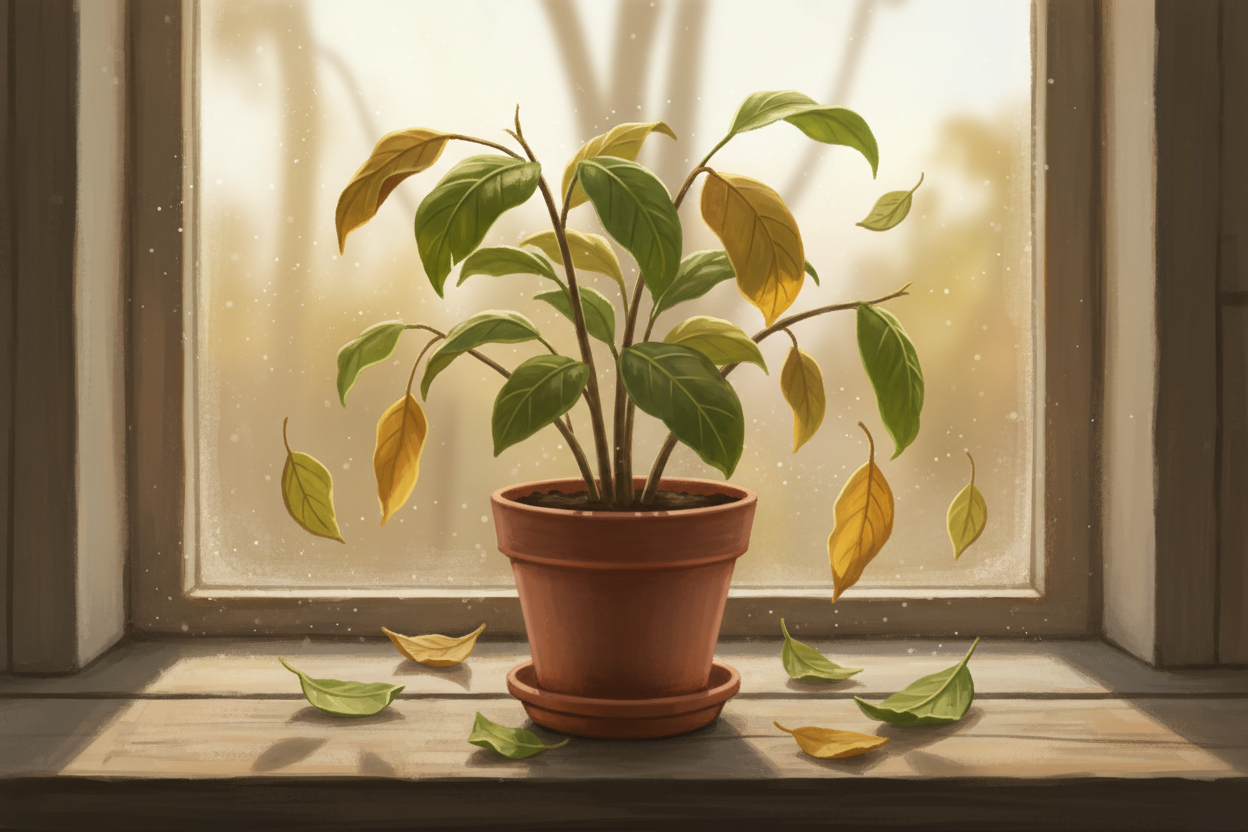 Pourquoi ma plante perd ses feuilles en été ? (Et non, ce n'est pas toujours la soif)