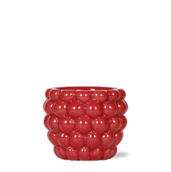 Maceta de cerámica roja