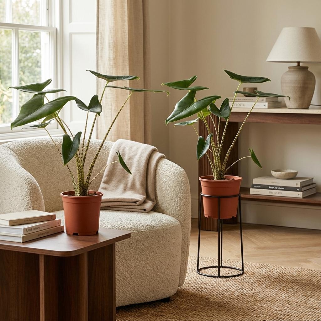 Livraison plante Alocasia Zebrina