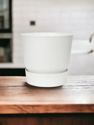 Maceta blanca Elho Greenville - D30 x H28