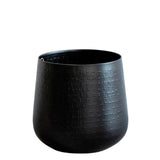 Livraison plante Cache - pot noir - h23cm, Ø21cm