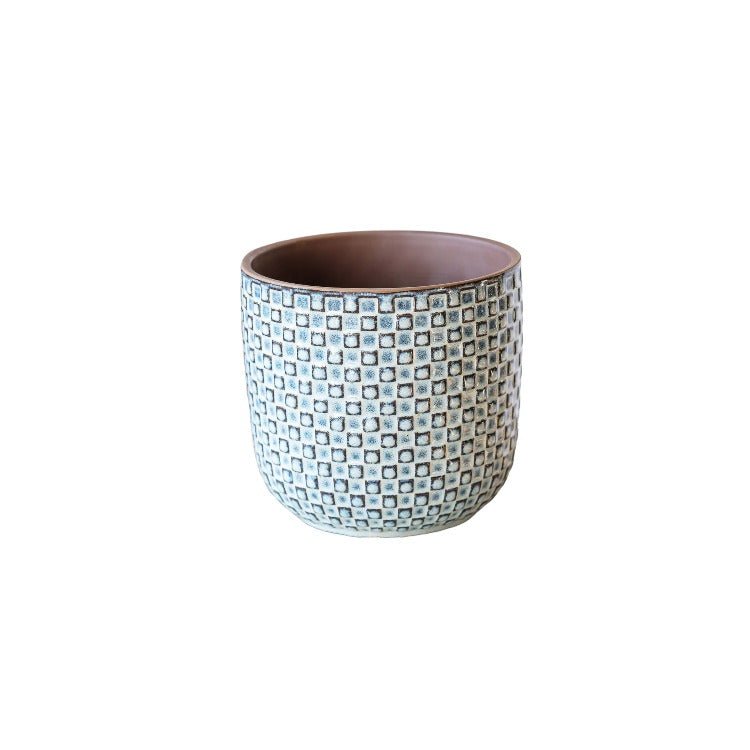 Livraison plante Cache pot – RELIEF BLEU