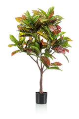 Livraison plante Croton Codiaeum plante artificielle - h120cm, Ø14cm