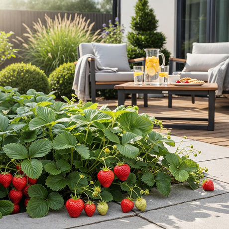 Livraison plante Fraisier Elsanta – Lot de 3 – Pot 9 cm