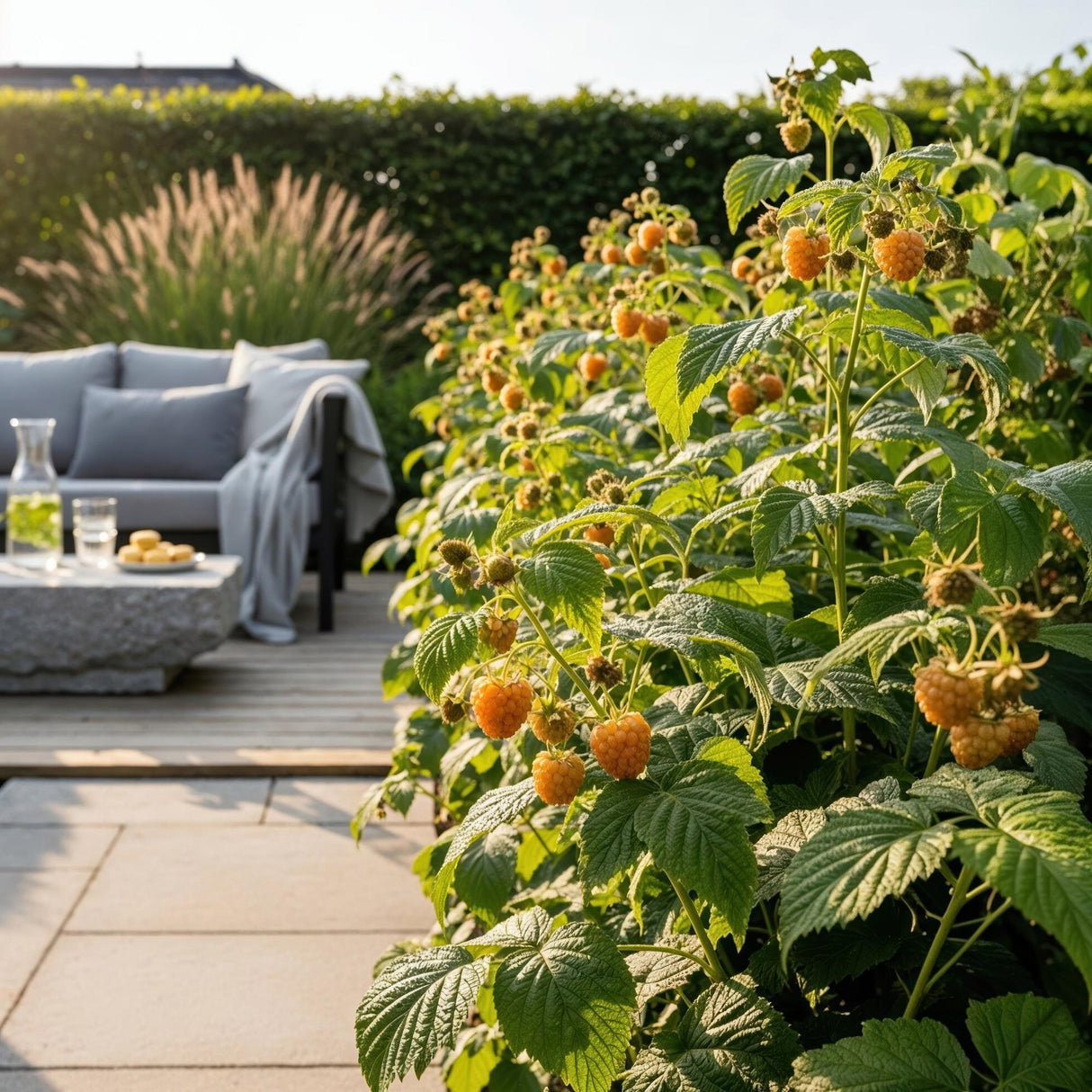 Livraison plante Framboisier Fallgold – Lot de 6 – Pot 9 cm