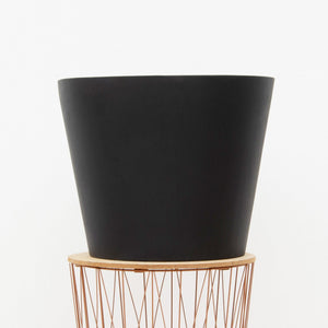 Cubo para macetas negro 40 cm