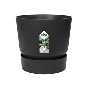 Elho Greenville Maceta Redonda negro 14 cm