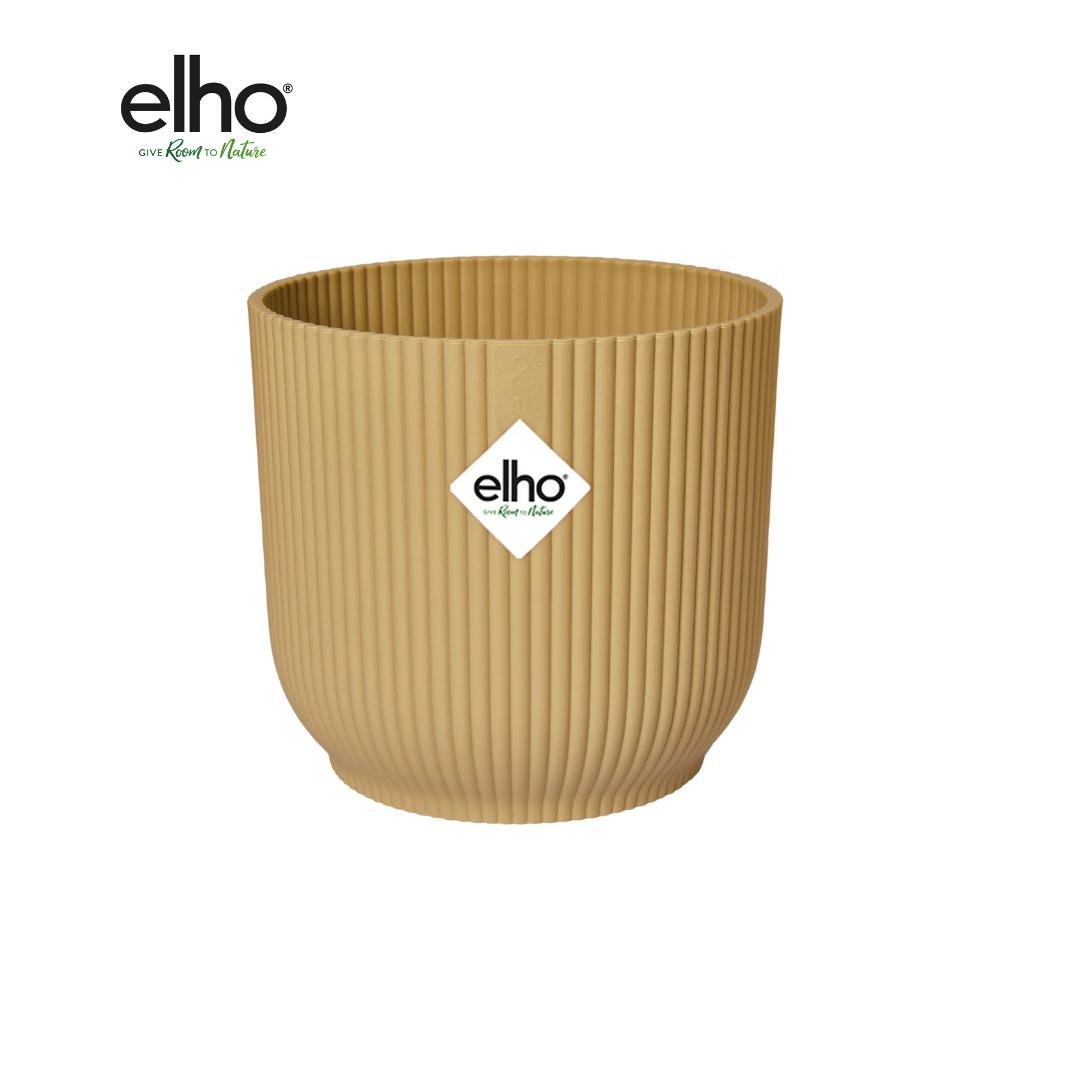 Livraison plante Pot Elho Vibes Fold Round Jaune - 18 cm