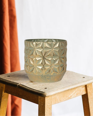 Maceta Linske Oro Brillante 21 cm