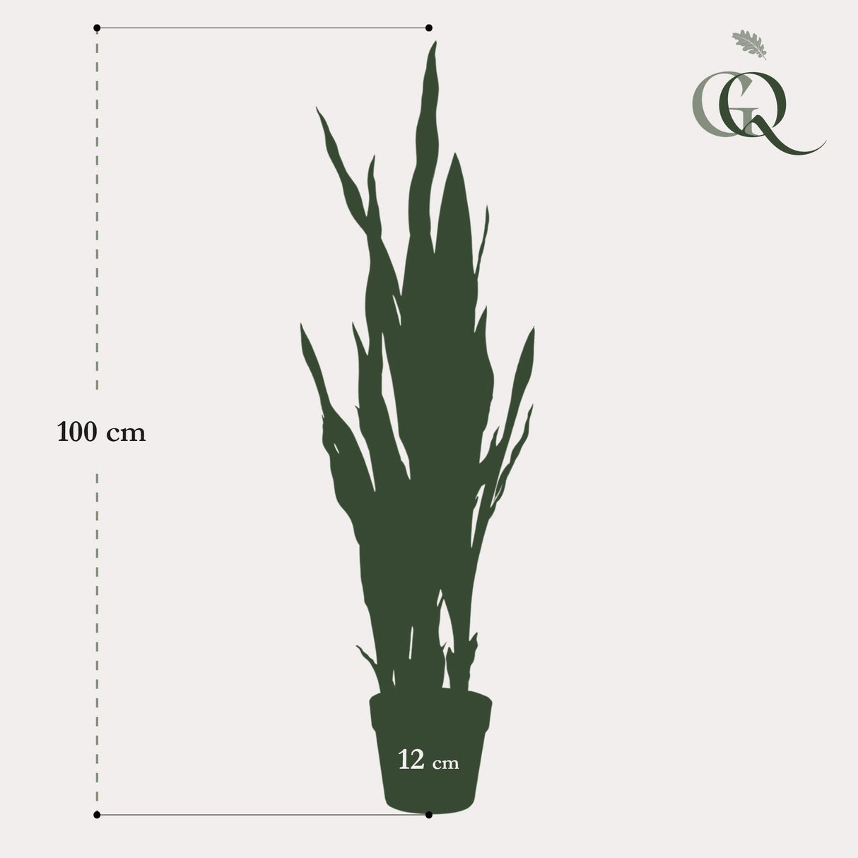 Livraison plante Sanseveria Black Coral plante artificielle - h97cm, Ø12cm