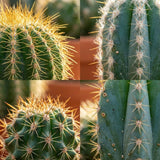 Mini cactus x3 | Ø 5,5 cm, Hauteur 5-10 cm