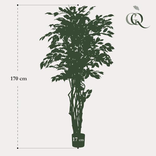 Planta de arte - Ficus liana - Vioolbladplant - 170cm