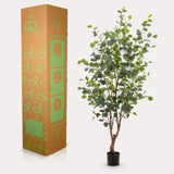 Kunstplant - Eucalipto - Gomboom azul - 140cm - 140