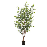 Kunstplant - Eucalipto - Gomboom azul - 140cm - 140